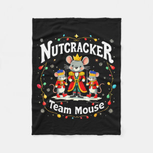Weihnachts-Nussknacker-Team-Maus-Lustiger Soldat X Fleecedecke