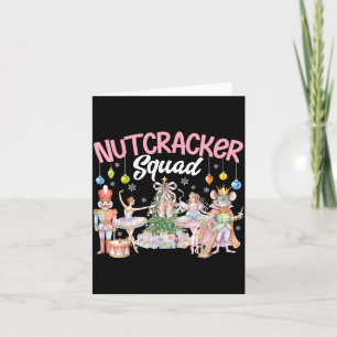 Weihnachts-Nussknacker-Trupp-Ballett-Familie passe Karte