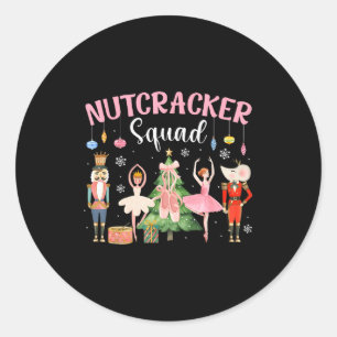 Weihnachts-Nussknacker-Truppe Ballett-Tanz Frauen Runder Aufkleber