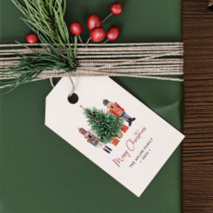 Weihnachts-Nussknacker-Weihnachten Geschenkanhänger