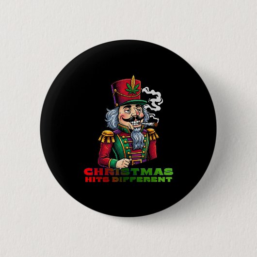 Weihnachts-Nussknacker Weihnachts-Hits anders Button (Vorderseite)