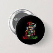 Weihnachts-Nussknacker Weihnachts-Hits anders Button (Vorne & Hinten)