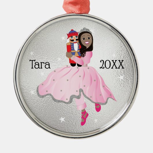 Weihnachts Nutcracker Ballerina Ornament (Vorne)