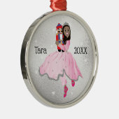 Weihnachts Nutcracker Ballerina Ornament Aus Metall (Rechts)