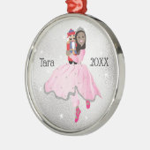 Weihnachts Nutcracker Ballerina Ornament Aus Metall (Links)