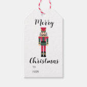 Weihnachts-Nutcracker-Ballet-Illustration - Gesche Geschenkanhänger (Vorderseite)