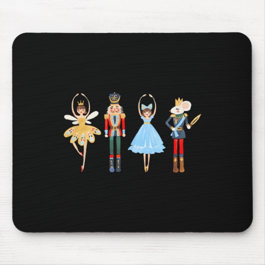 Weihnachts Nutcracker Ballet Niedliche Weihnachtsg Mousepad (Vorne)