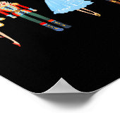 Weihnachts Nutcracker Ballet Niedliche Weihnachtsg Poster (Ecke)