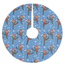 Weihnachts-Nutcracker Ballet Soldier Tree Rock Polyester Weihnachtsbaumdecke