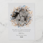 Weihnachts-Nutcracker-Ballett-Foto Folien Feiertagskarte (Rückseite)