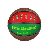 Weihnachts-Nutcracker-Ballett Mini Basketball (Vorderseite)