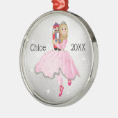 Weihnachts-Nutcracker-Ballett-Ornament Ornament Aus Metall (Links)