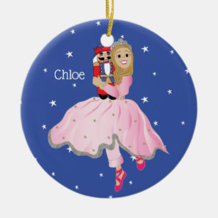 Weihnachts-Nutcracker Ballett-Ornament personalisi Keramik Ornament