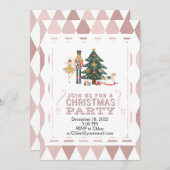 Weihnachts-Nutcracker-Ballett-Party Einladung (Vorne/Hinten)