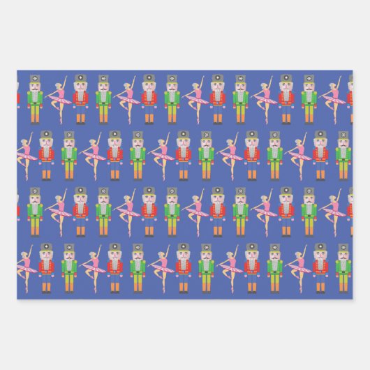 Weihnachts-Nutcracker-Ballett-Tänzer Geschenkpapier Set (Vorderseite 3)