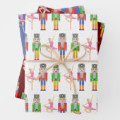 Weihnachts-Nutcracker-Ballett-Tänzer Geschenkpapier Set (Beispiel)