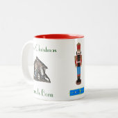 Weihnachts-Nutcracker-Ballett-Tasse Zweifarbige Tasse (Vorderseite Links)