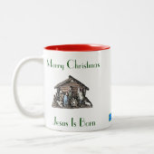 Weihnachts-Nutcracker-Ballett-Tasse Zweifarbige Tasse (Links)