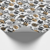 Weihnachts-Nutcracker-Ballettcharaktere dekorativ Geschenkpapier (Ecke)