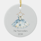 Weihnachts-Nutcracker Ballettkleid Foto Keramik Ornament (Vorne)