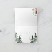 Weihnachts-Nutcracker-Brautparty-Tee geklappt Dankeskarte (Innenseite)