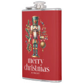 Weihnachts-Nutcracker Custom-Foto Flachmann (Links)