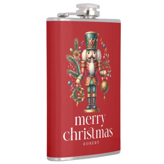 Weihnachts-Nutcracker Custom-Foto Flachmann (Rechts)