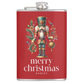 Weihnachts-Nutcracker Custom-Foto Flachmann (Vorderseite)