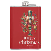 Weihnachts-Nutcracker Custom-Foto Flachmann (Rückseite)