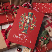 Weihnachts-Nutcracker Custom-Foto Karte