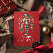 Weihnachts-Nutcracker Custom-Foto Karte