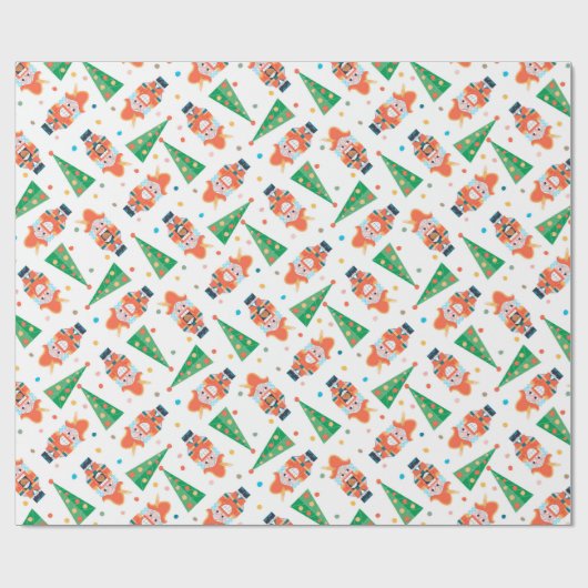 Weihnachts-Nutcracker Feiertage Geschenkpapier (Flach)