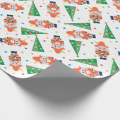Weihnachts-Nutcracker Feiertage Geschenkpapier (Ecke)
