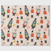 Weihnachts-Nutcracker Folklorekunst Geschenkpapier (Flach)