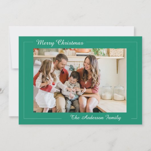 Weihnachts-Nutcracker-Foto Feiertagskarte (Vorderseite)