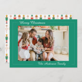 Weihnachts-Nutcracker-Foto Feiertagskarte (Vorne/Hinten)