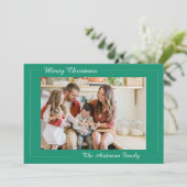 Weihnachts-Nutcracker-Foto Feiertagskarte (Stehend Vorderseite)