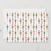 Weihnachts-Nutcracker-Foto Feiertagskarte (Rückseite)