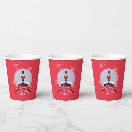 Weihnachts Nutcracker Frohe Weihnachten Pappbecher (Multi)