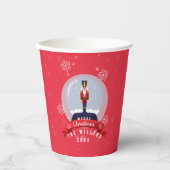Weihnachts Nutcracker Frohe Weihnachten Pappbecher (Vorderseite)