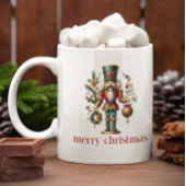 Weihnachts-Nutcracker Frohen Weihnachtstext Kaffeetasse