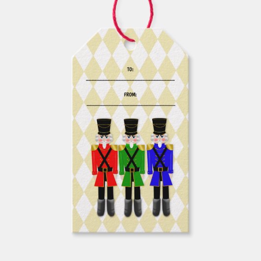 Weihnachts-Nutcracker-Gift-Tags Geschenkanhänger (Vorderseite)