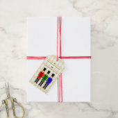 Weihnachts-Nutcracker-Gift-Tags Geschenkanhänger (Mit Garn)