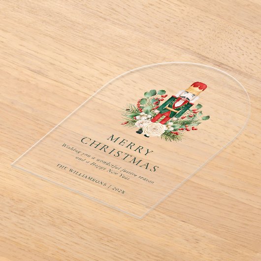 Weihnachts Nutcracker Grüne Festlich Acryleinladungen (Ablage )