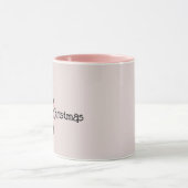 Weihnachts-Nutcracker Handgezeichnet Pink Soldier  Tasse (Zentrum)