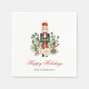 Weihnachts Nutcracker Happy Holidays Paper Serviette