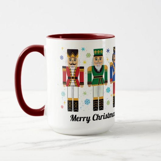Weihnachts-Nutcracker-Holiday Toy Soldier-Tasse Tasse (Links)