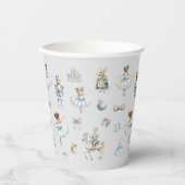 Weihnachts-Nutcracker-Muster Wasserfarbe Pappbecher (Vorderseite)