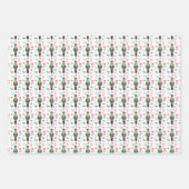 Weihnachts-Nutcracker-Ornament Geschenkpapier Set (Vorderseite 2)