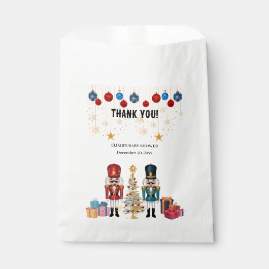 Weihnachts-Nutcracker Ornaments Baby Shower Geschenktütchen (Vorderseite)